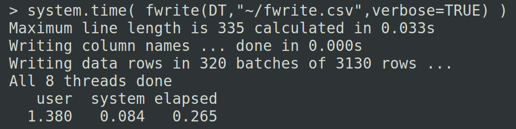 System time writing data